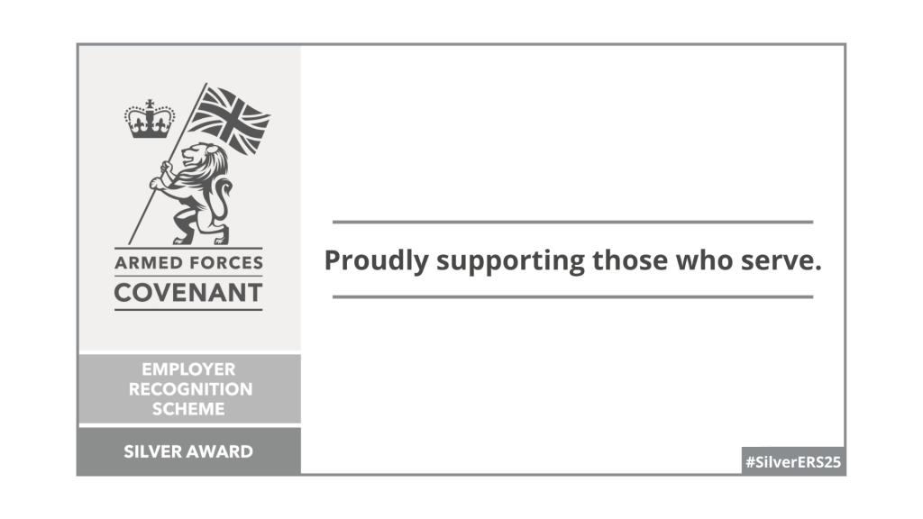 Armed Forces Covenant Silver Award web banner 4